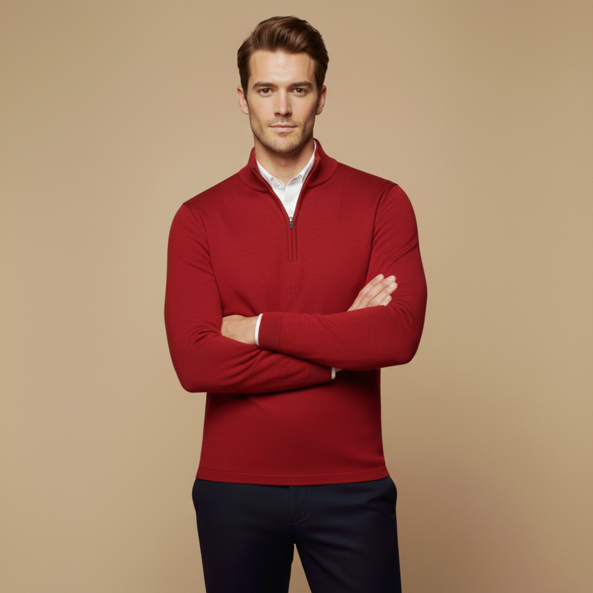Image of Men's Quarter-Zip Pullover Sweater