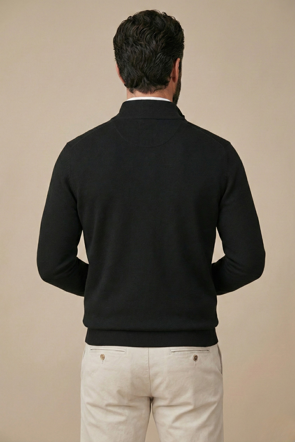 Image of Men's Quarter-Zip Regular Fit Sweater