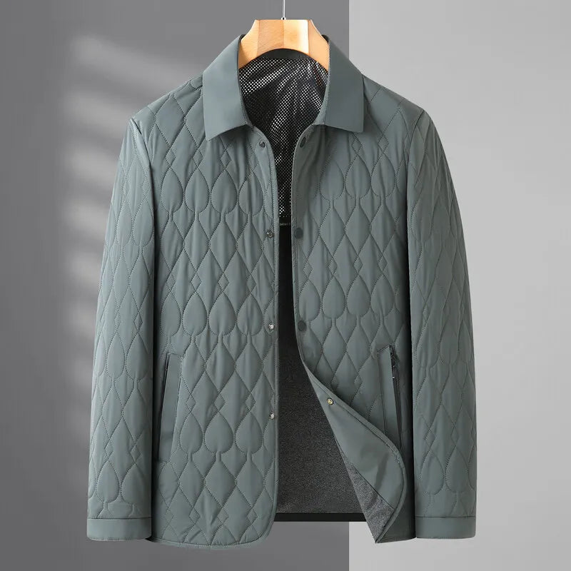 Image of Men's Quilted Button-Down Jacket