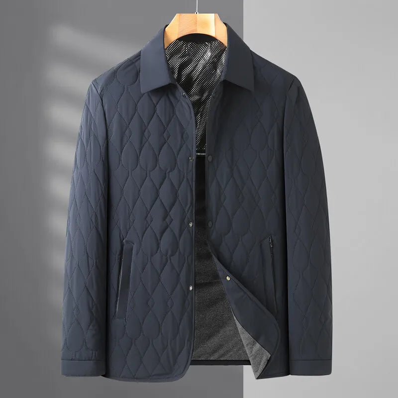 Image of Men's Quilted Button-Down Jacket