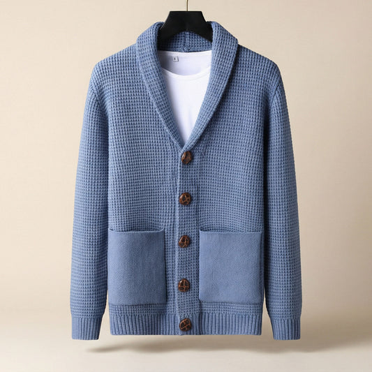 Image of Men's Shawl Collar Cardigan Sweater