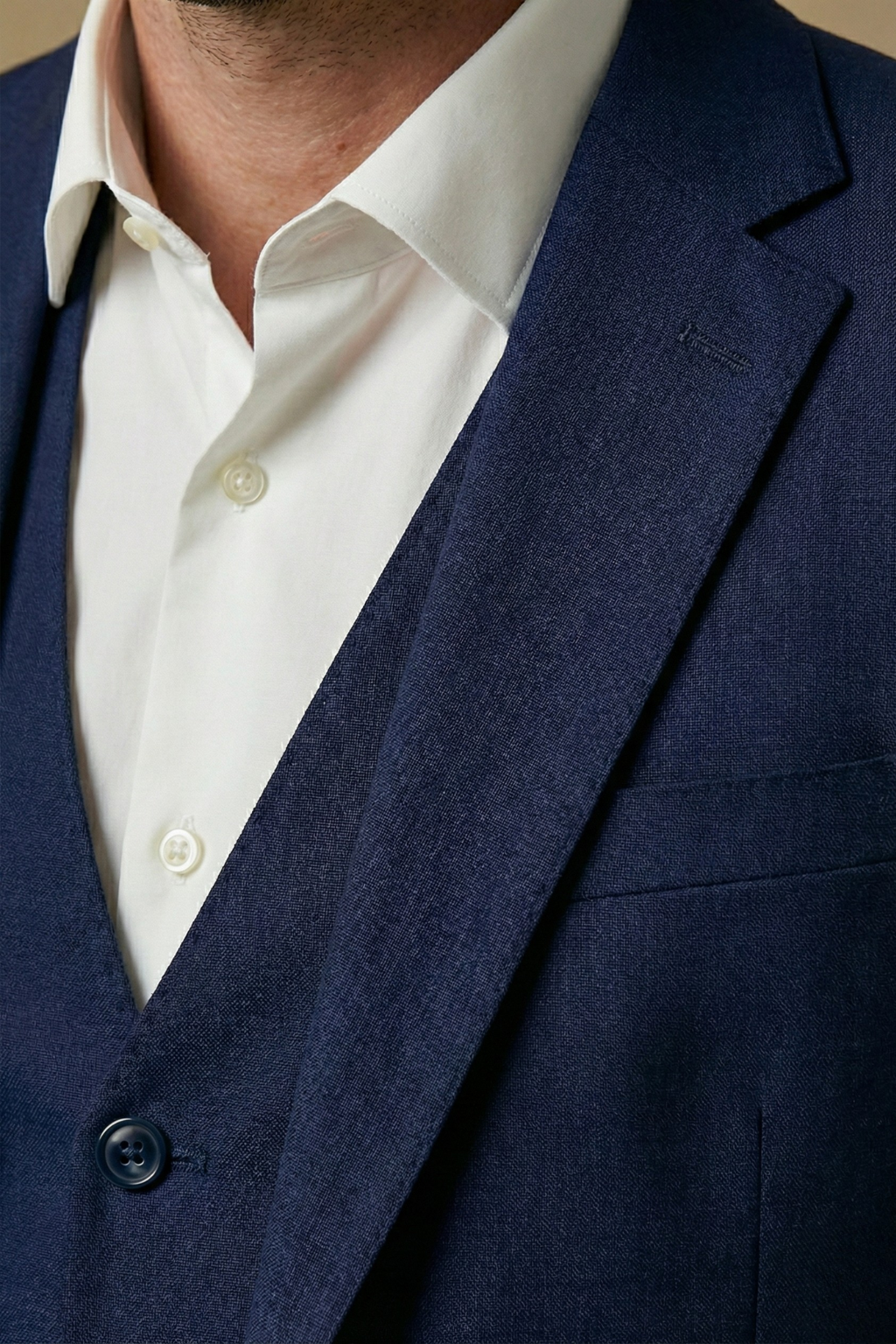 Image of Men's Slim-Fit Three-Piece Suit