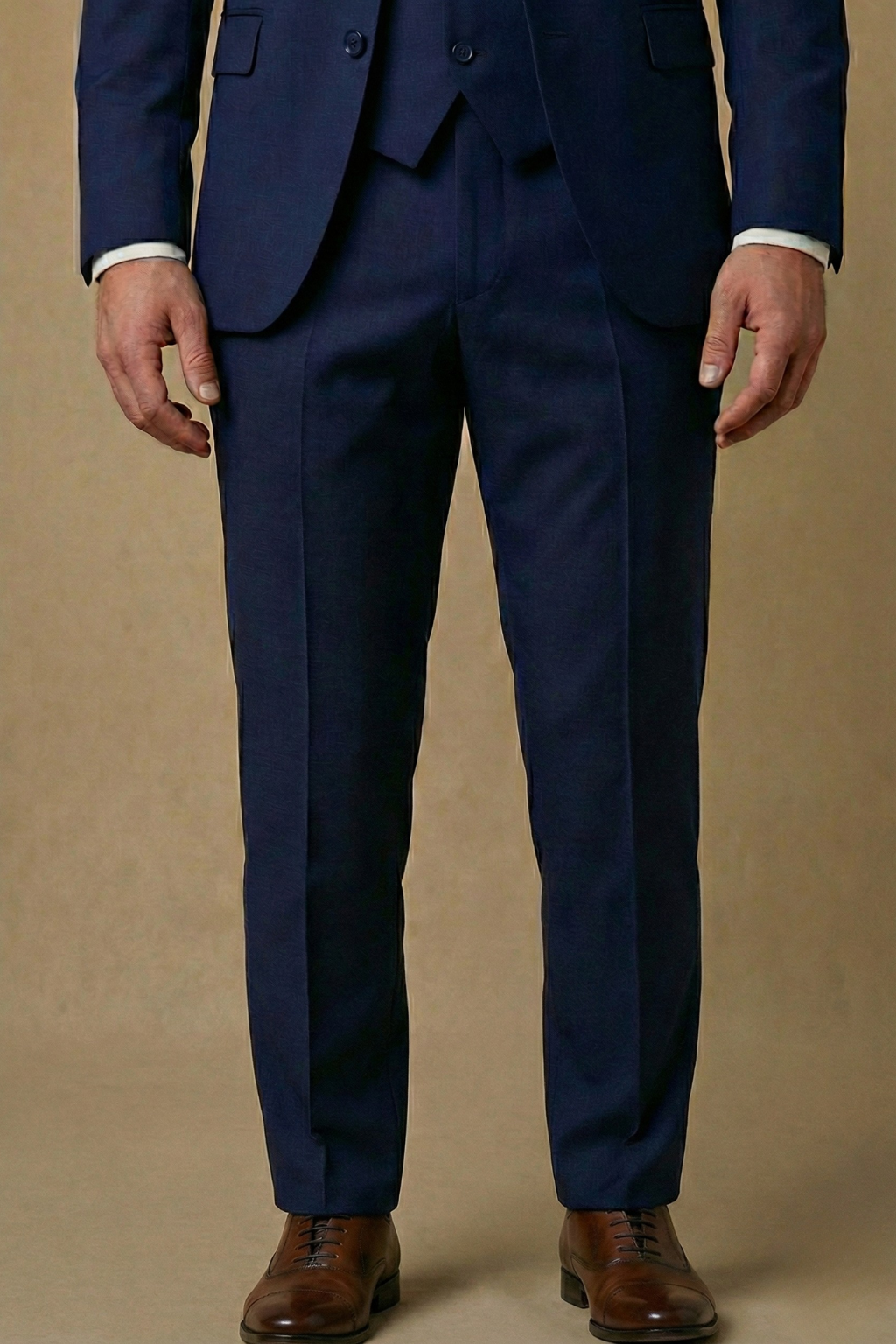Image of Men's Slim-Fit Three-Piece Suit