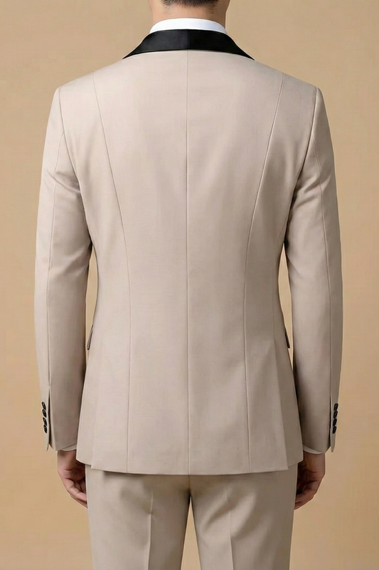 Image of Men's Slim-Fit Tuxedo Suit Set