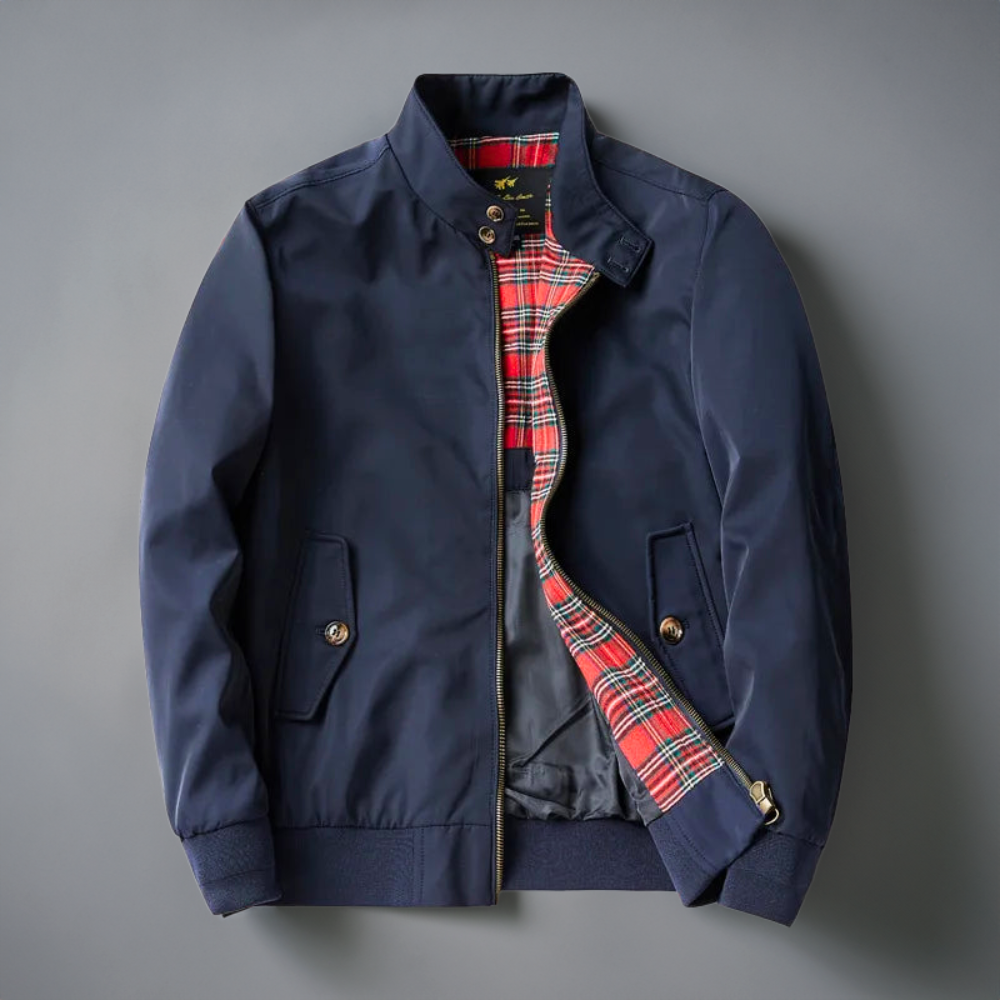 Image of Men's Stand Collar Bomber Jacket