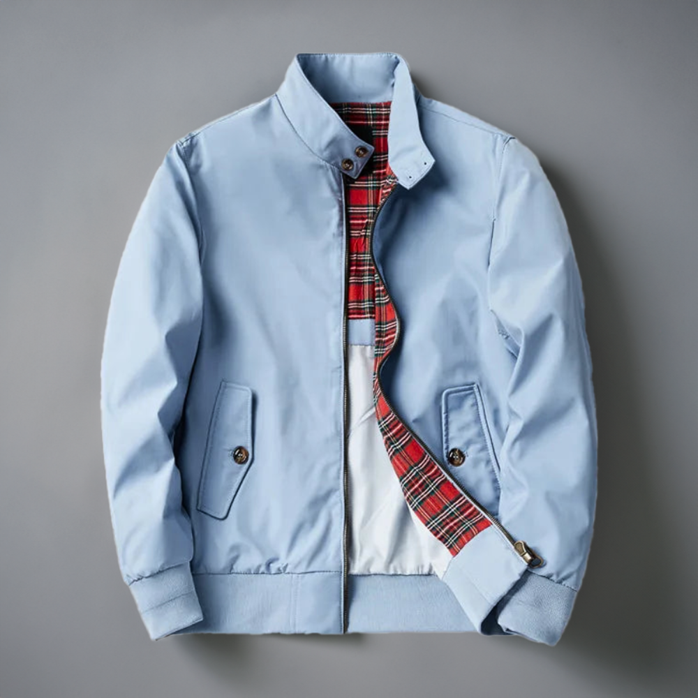 Image of Men's Stand Collar Bomber Jacket