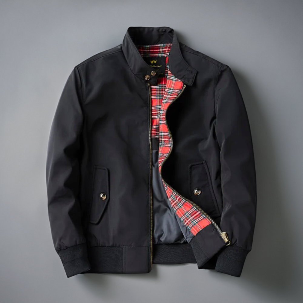 Image of Men's Stand Collar Bomber Jacket