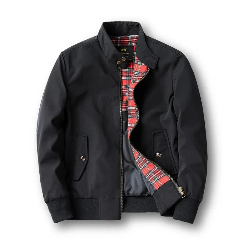 Image of Men's Stand Collar Bomber Jacket