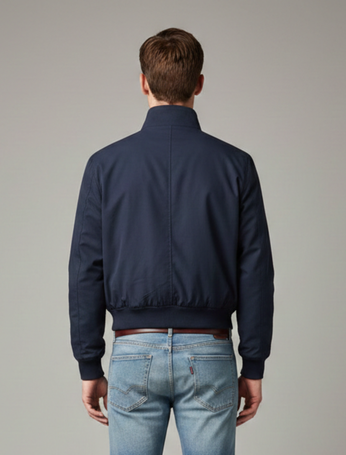 Image of Men's Stand Collar Bomber Jacket