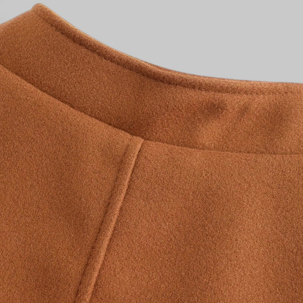 Image of Men's Stand Collar Mid-Length Coat