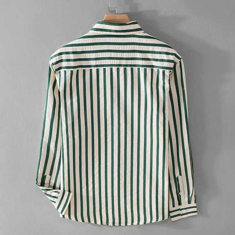 Image of Men's Striped Long Sleeve Shirt