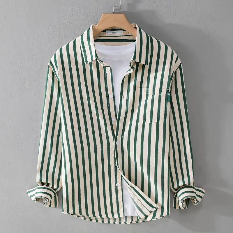 Image of Men's Striped Long Sleeve Shirt