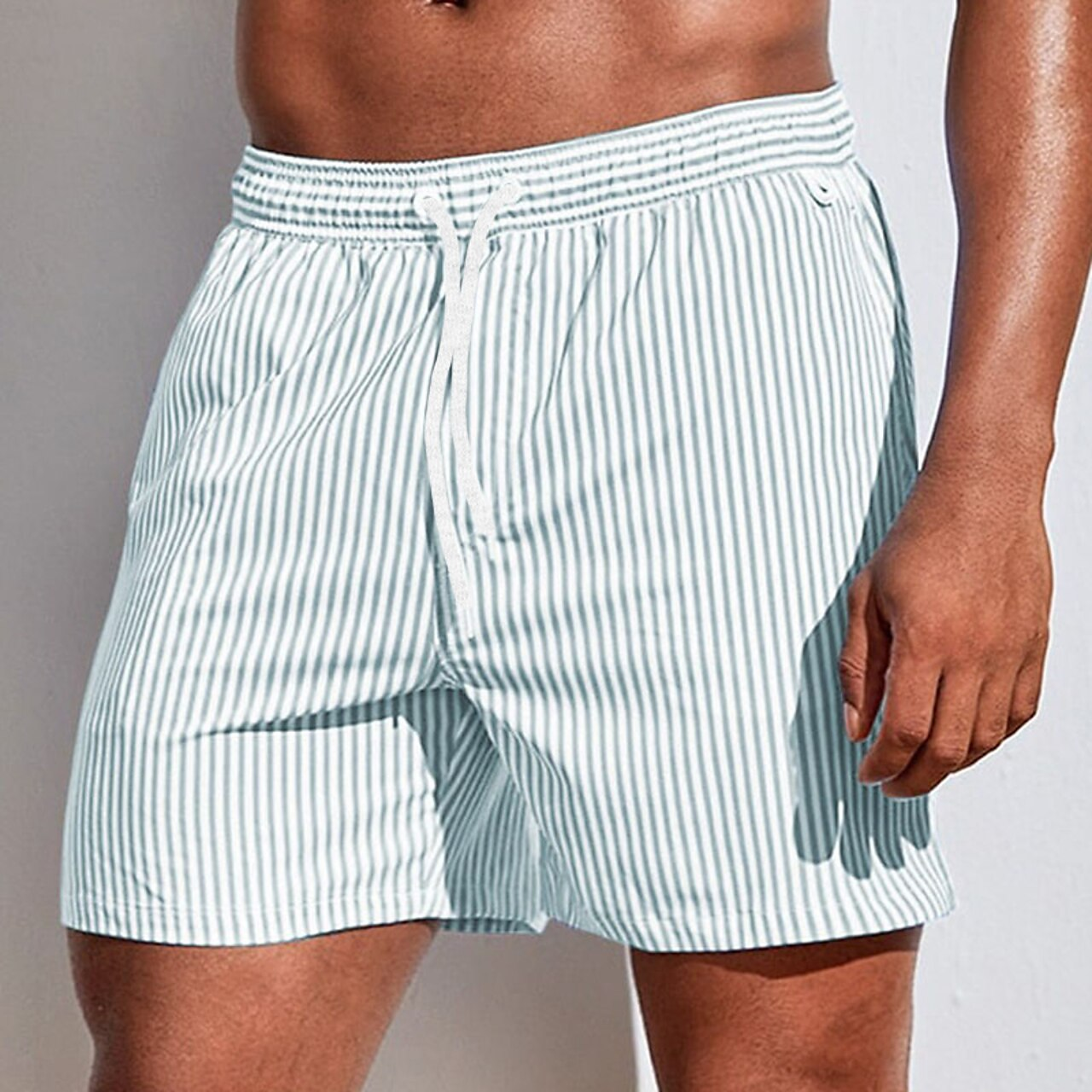 Image of Men's Striped Swim Shorts