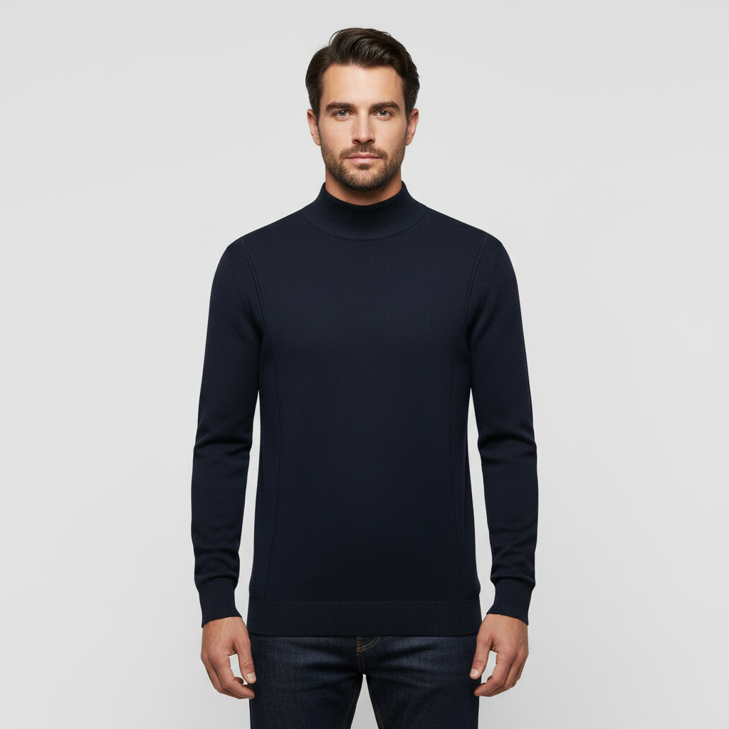 Image of Men's Turtleneck Fitted Sweater