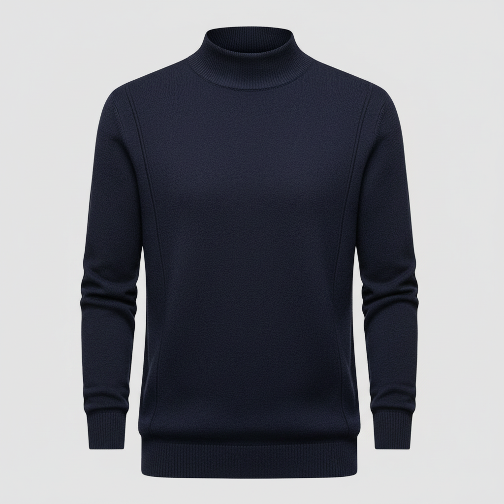 Image of Men's Turtleneck Fitted Sweater