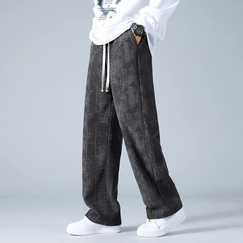 Image of Men's Wide Leg Drawstring Pants