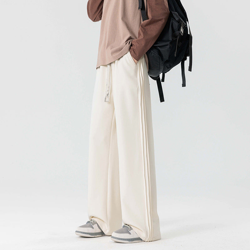 Image of Men's Wide Leg Drawstring Pants