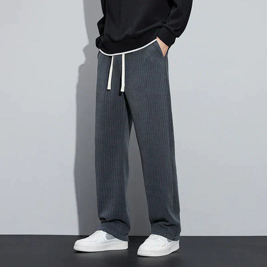 Image of Men's Wide Leg Drawstring Pants