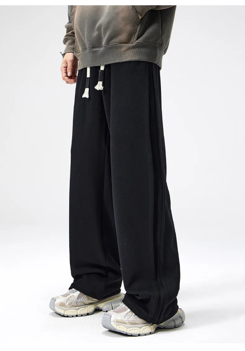 Image of Men's Wide Leg Drawstring Pants