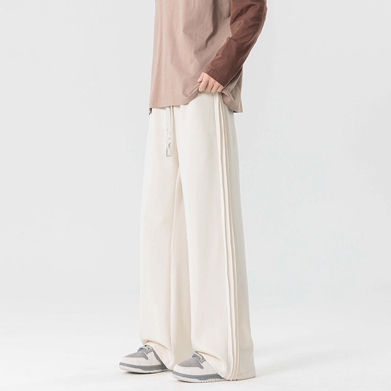 Image of Men's Wide Leg Drawstring Pants