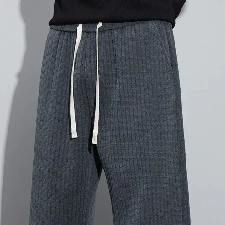 Image of Men's Wide Leg Drawstring Pants