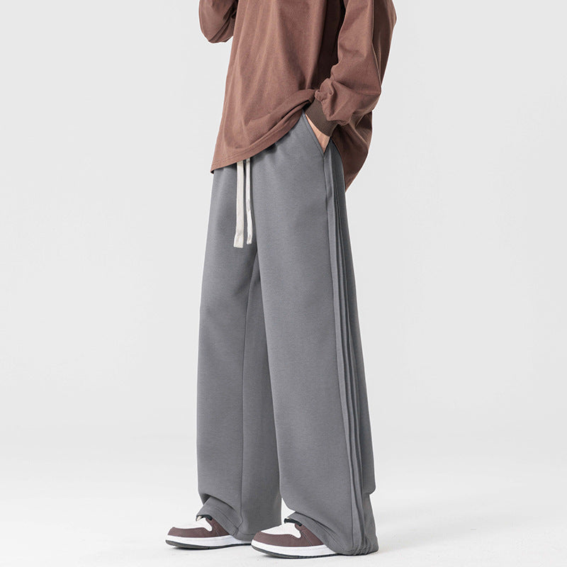 Image of Men's Wide Leg Drawstring Pants