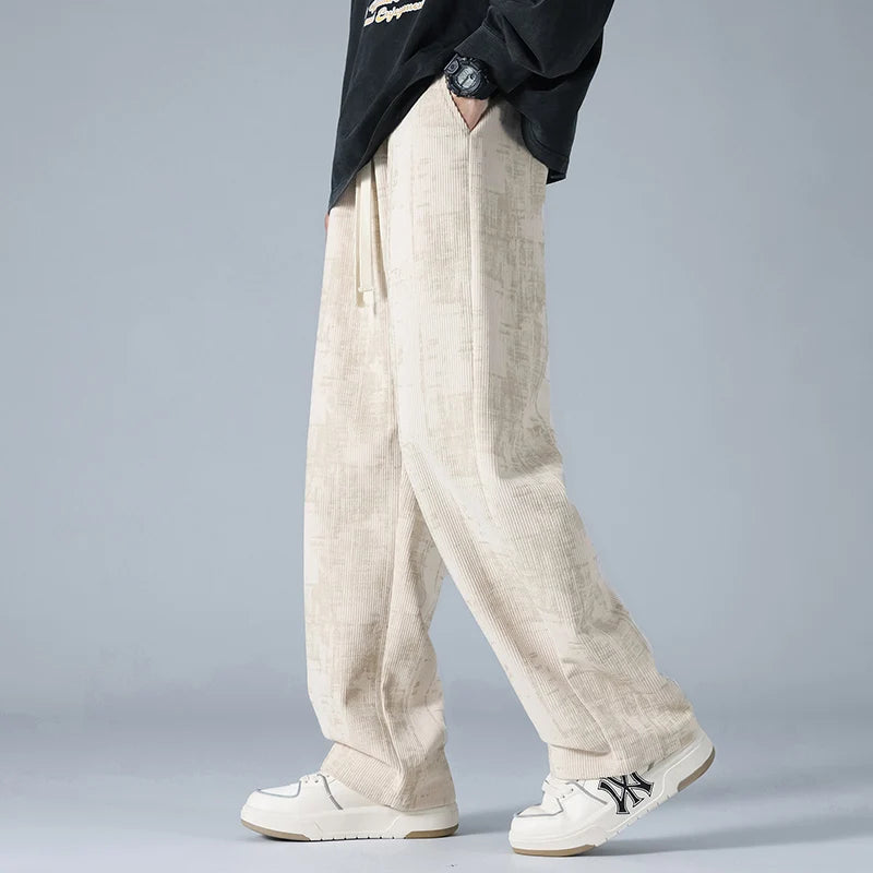 Image of Men's Wide Leg Drawstring Pants