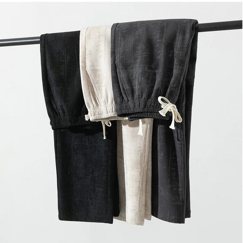 Image of Men's Wide Leg Drawstring Pants