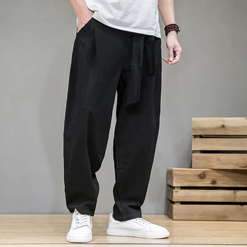 Image of Men's Wide Leg Pleated Pants