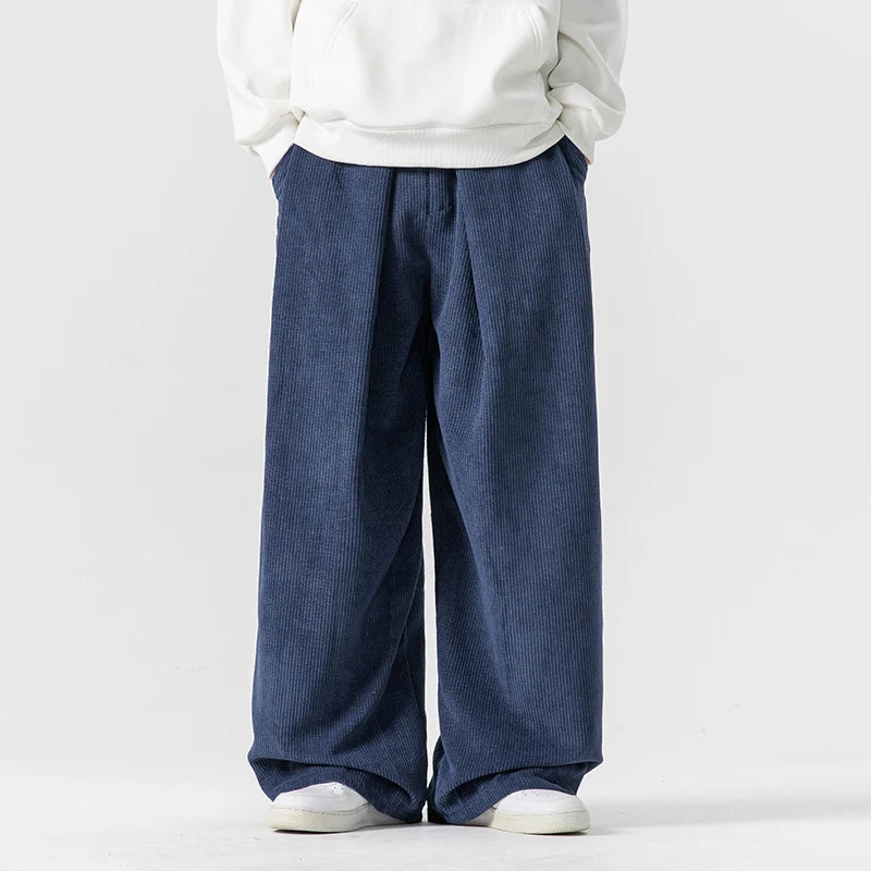 Image of Men's Wide Leg Pleated Pants