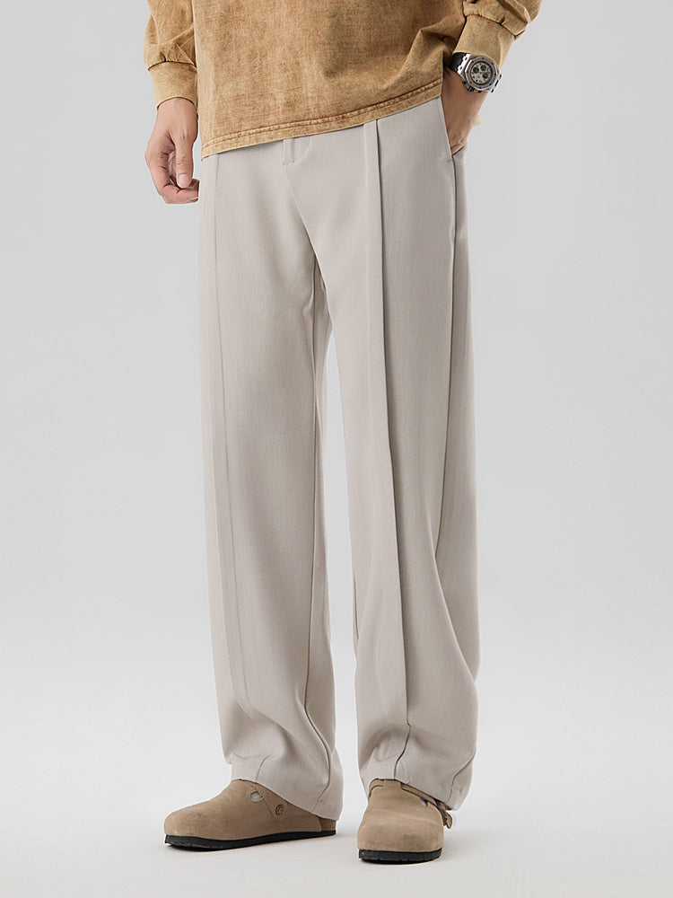 Image of Men's Wide Leg Pleated Pants