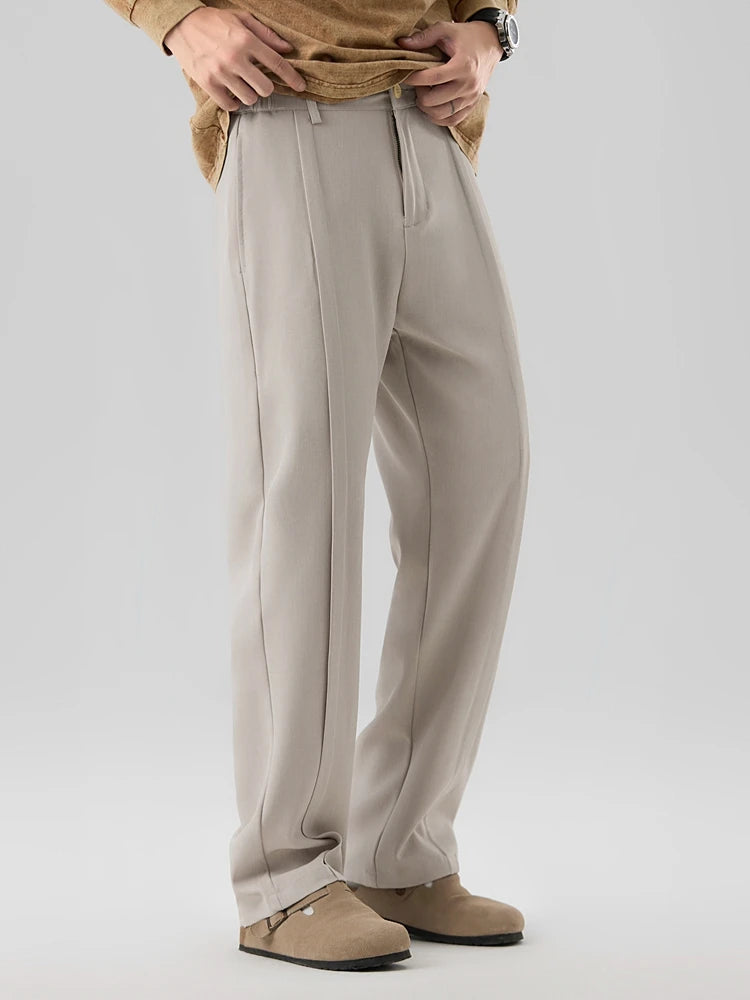 Image of Men's Wide Leg Pleated Pants