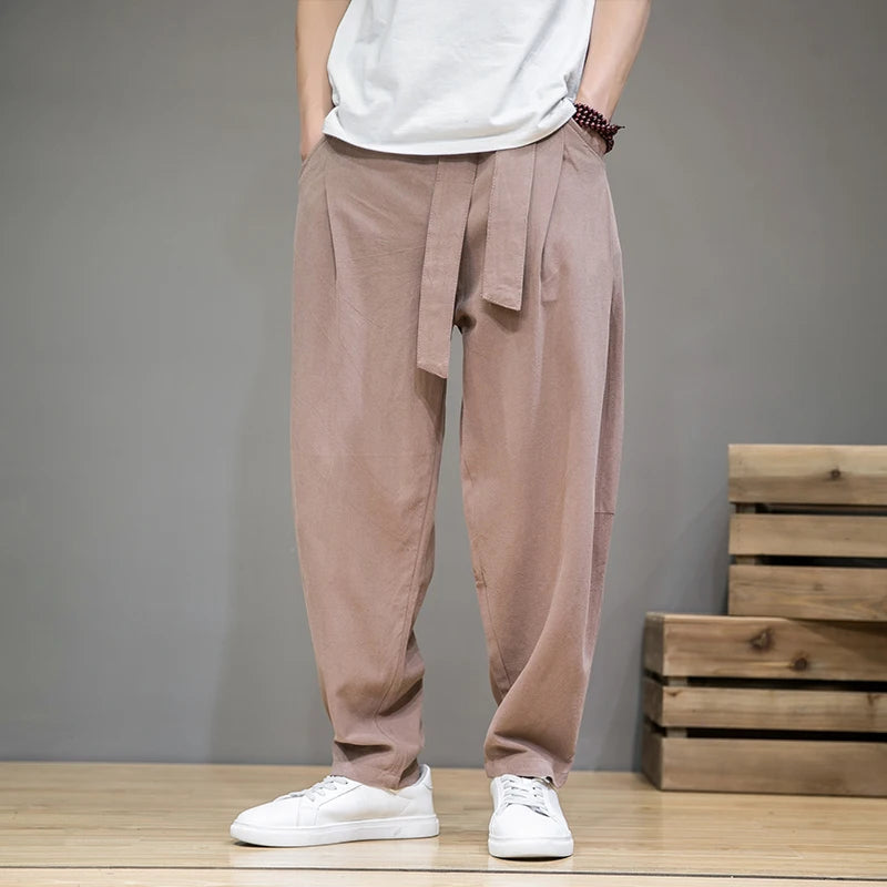 Image of Men's Wide Leg Pleated Pants