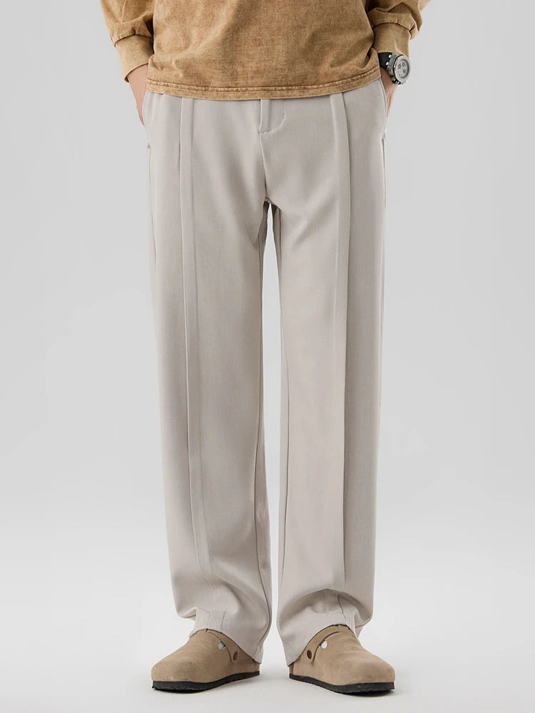 Image of Men's Wide Leg Pleated Pants