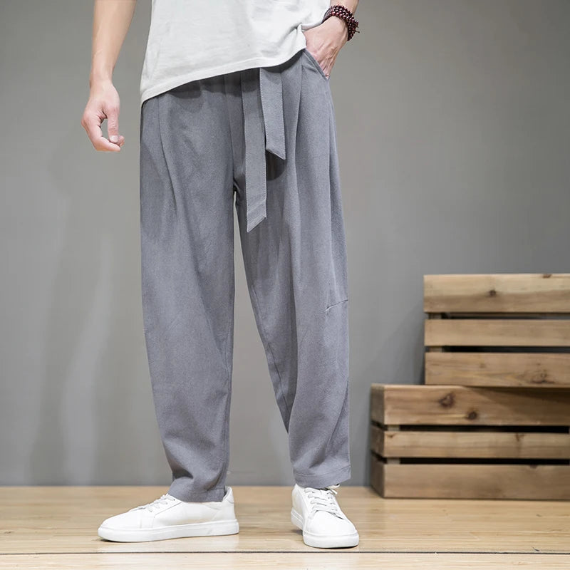 Image of Men's Wide Leg Pleated Pants