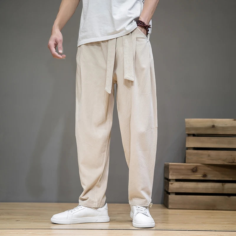 Image of Men's Wide Leg Pleated Pants