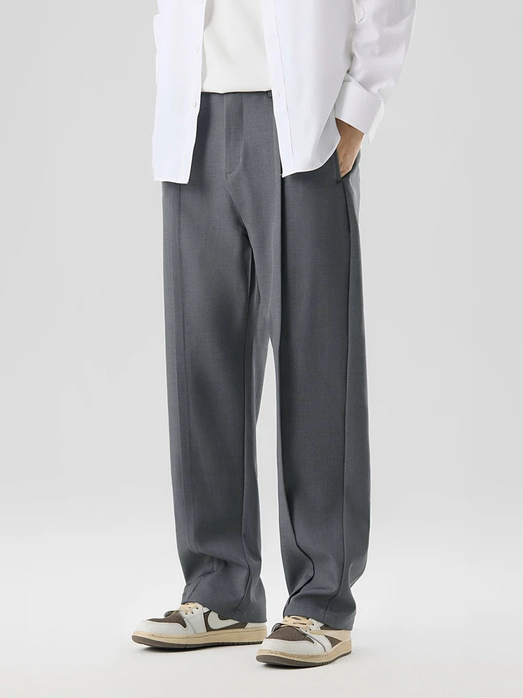 Image of Men's Wide Leg Pleated Pants