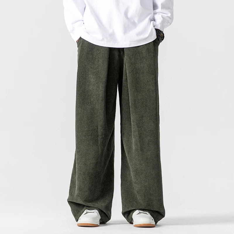 Image of Men's Wide Leg Pleated Pants