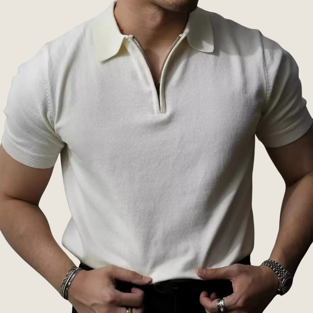 Image of Men's Zip Regular Fit Polo