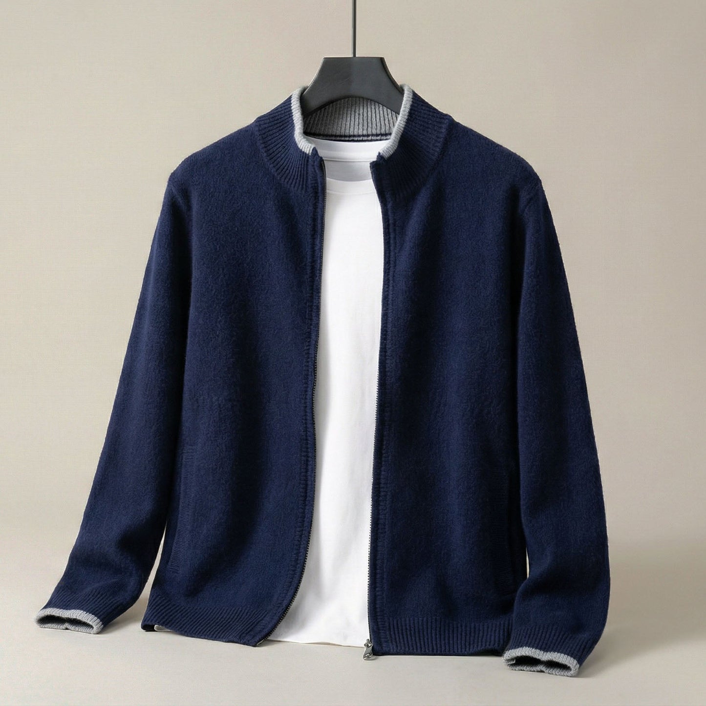 Image of Men's Zip Up Cardigan