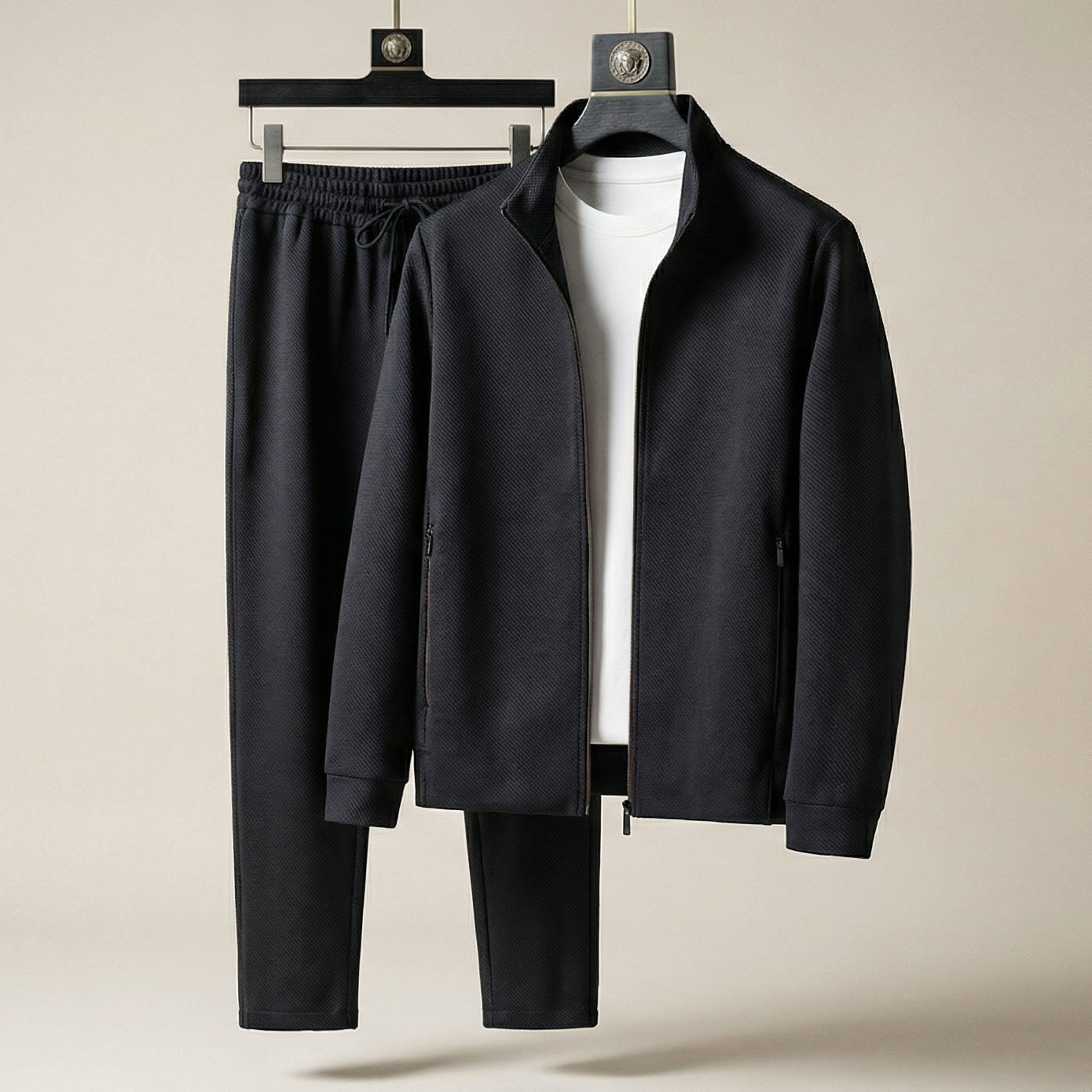 Image of Men's Zip Up Tracksuit Set