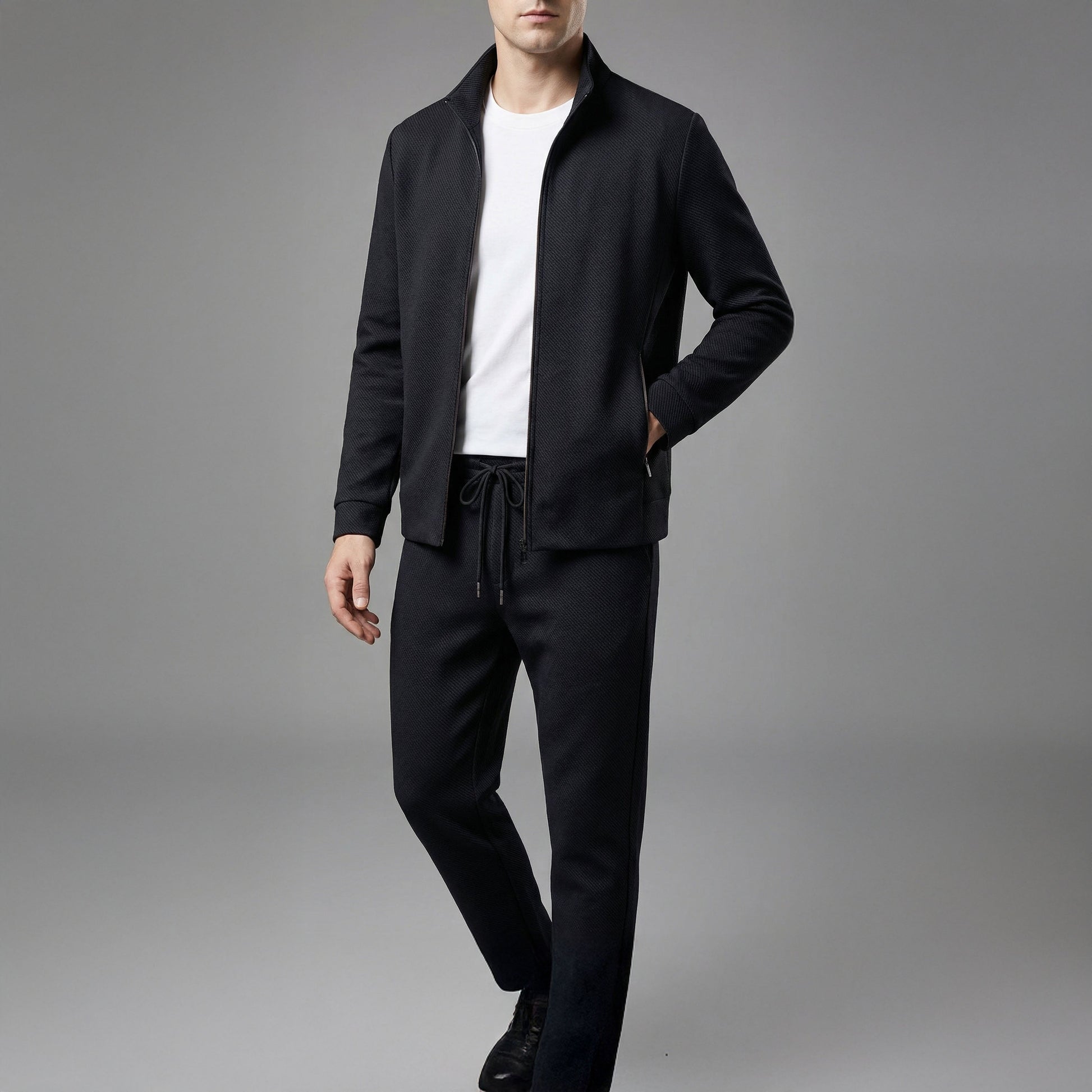 Image of Men's Zip Up Tracksuit Set