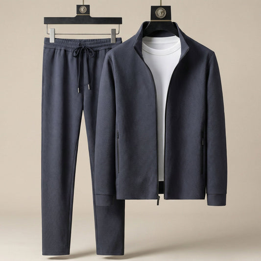 Image of Men's Zip Up Tracksuit Set