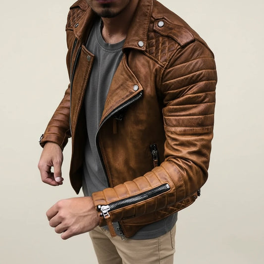 Men's Classic Biker Jacket