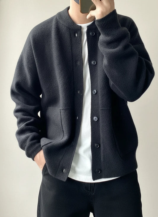 Men's Button-Down Cardigan Jacket