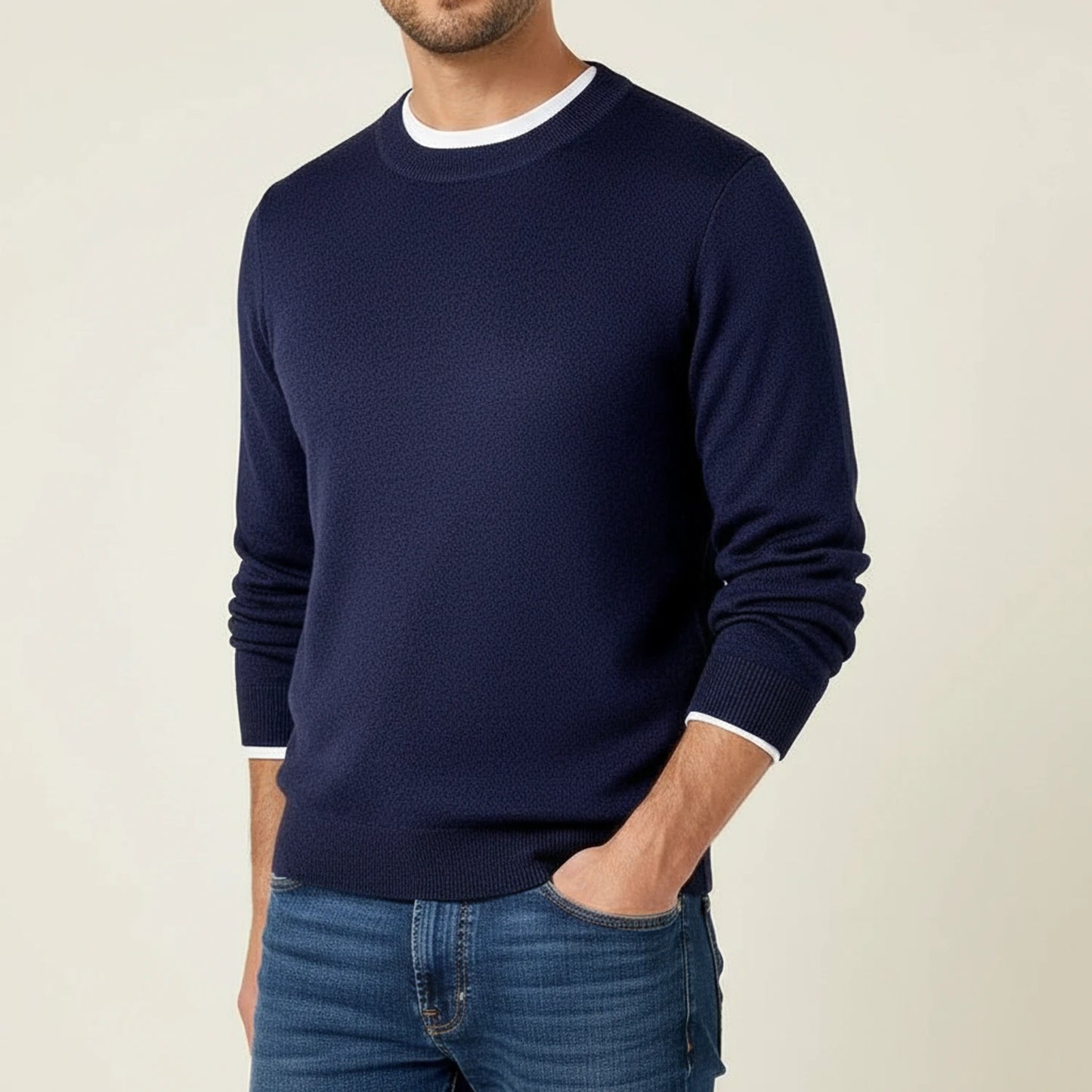 Men's Regular Fit Crewneck Sweater