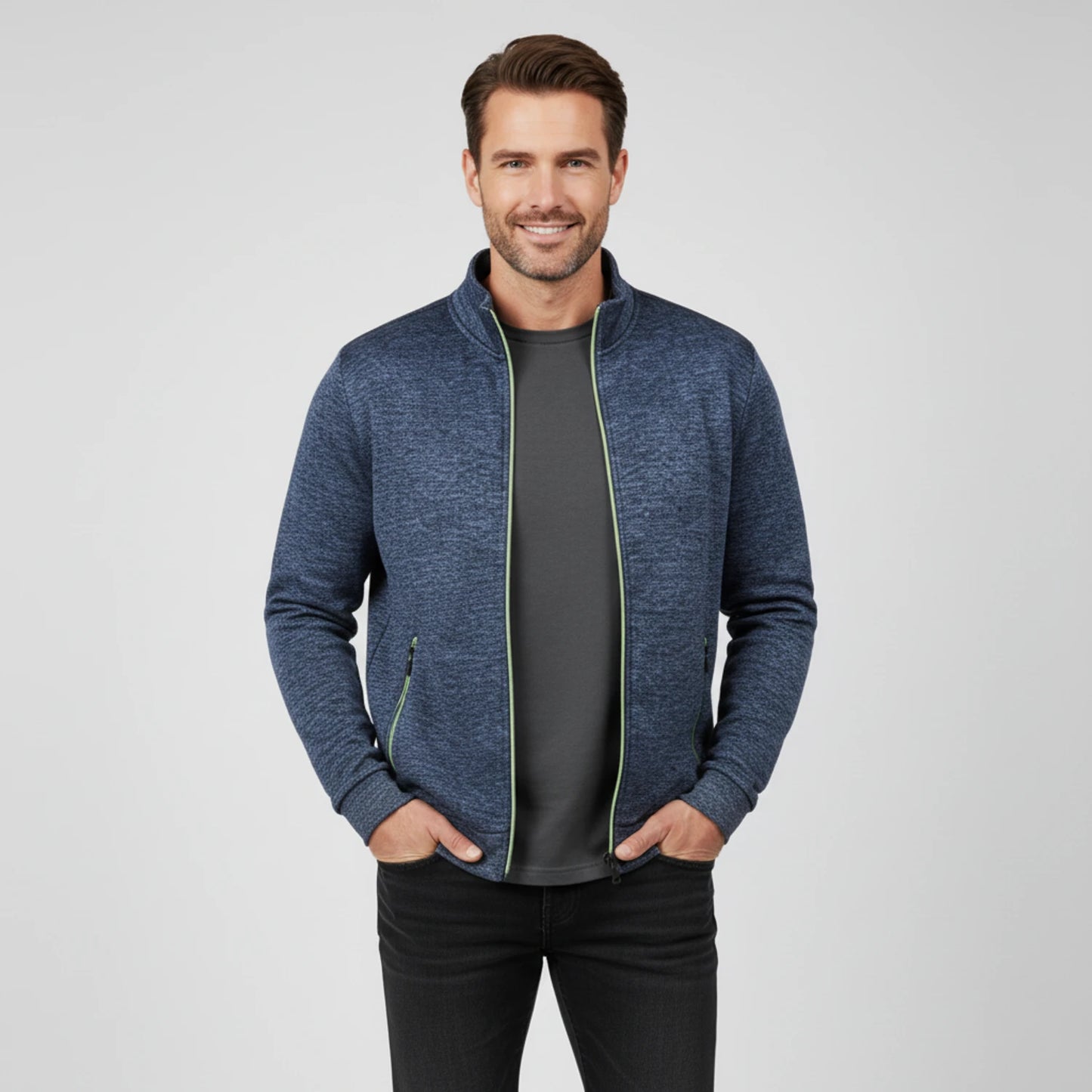 Men's Full Zip Sweater Jacket image