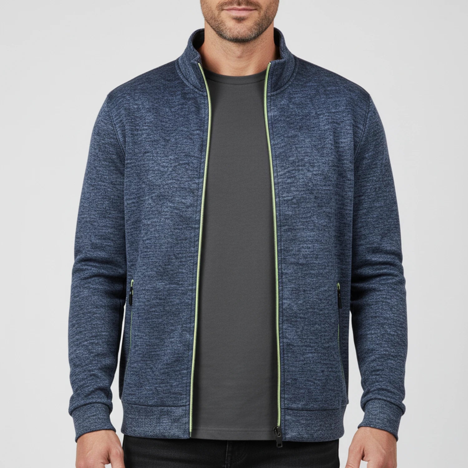 Men's Full Zip Sweater Jacket image
