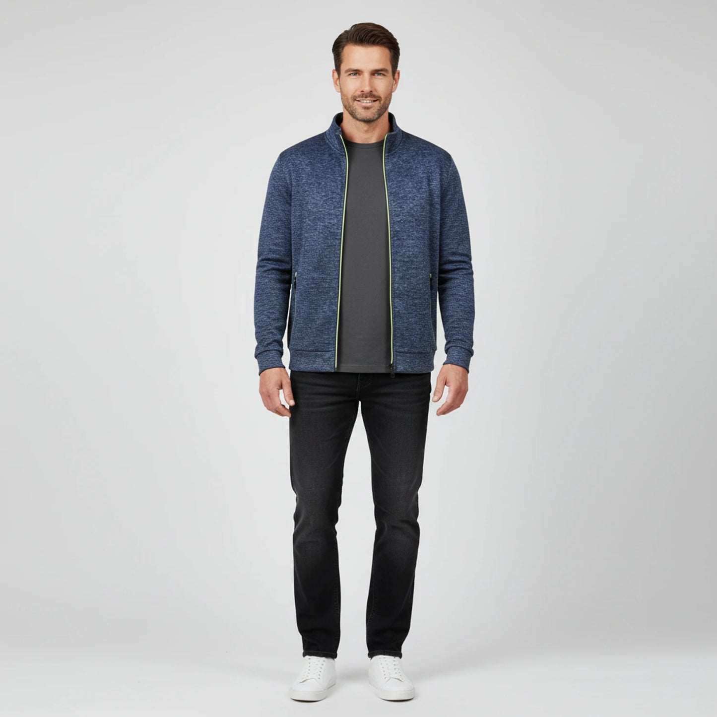 Men's Full Zip Sweater Jacket image