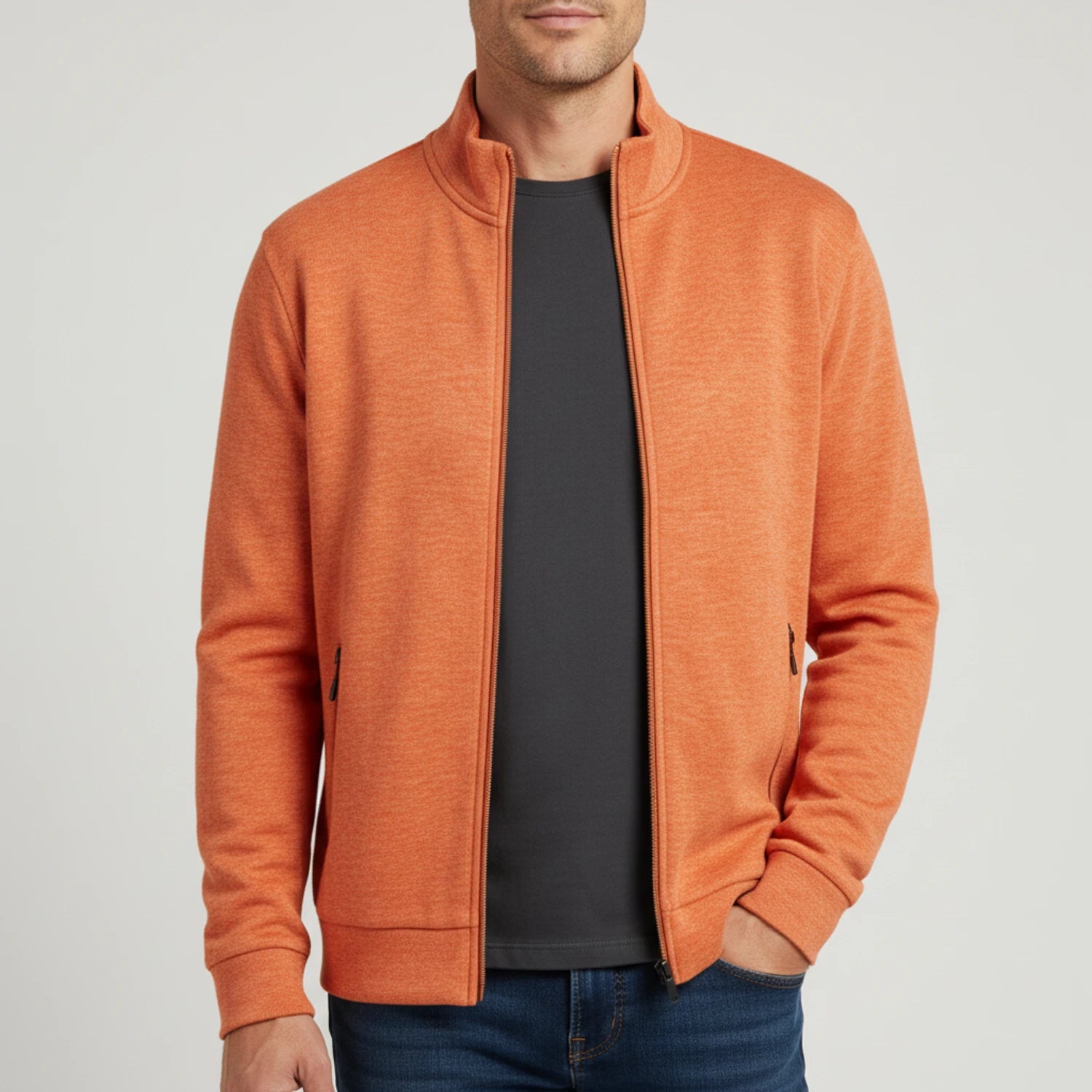 Men's Full Zip Sweater Jacket image